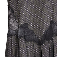 Robe nuisette en soie - Noir