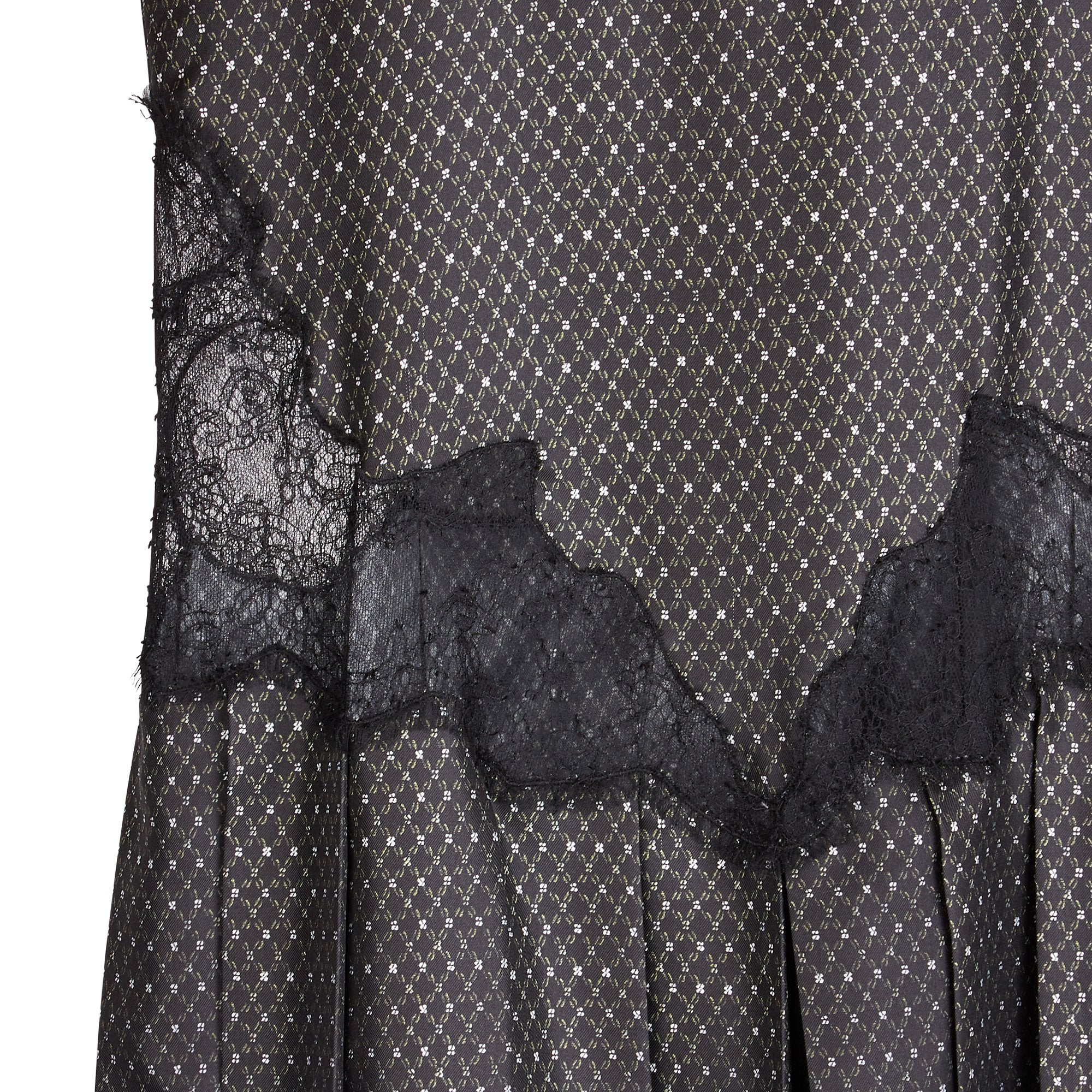 Robe nuisette en soie - Noir