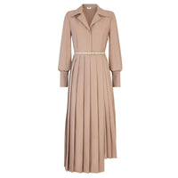 Robe taffetas - Beige