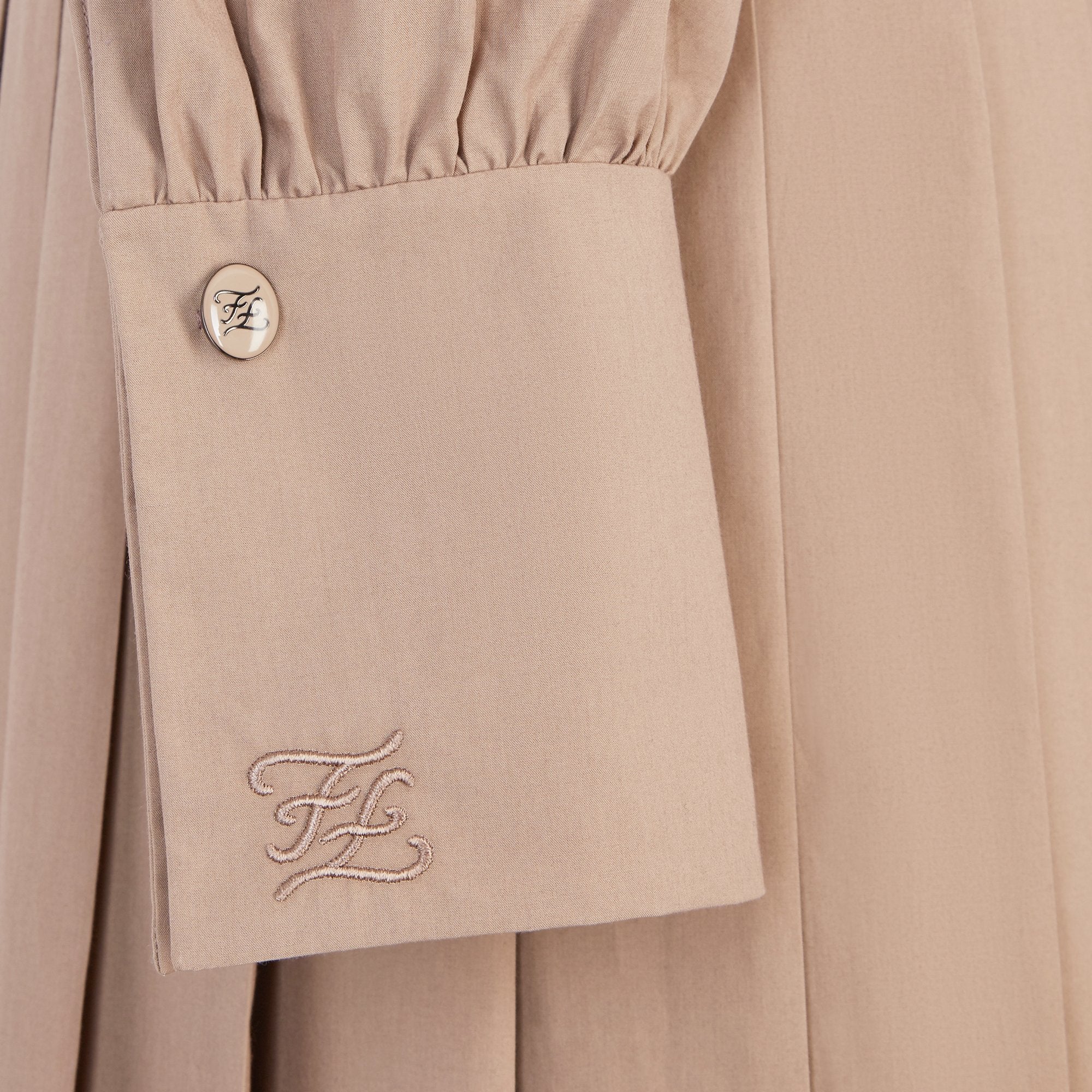 Robe taffetas - Beige