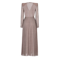 Robe mousseline en soie - Marron