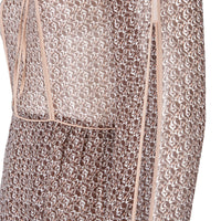 Robe mousseline en soie - Marron