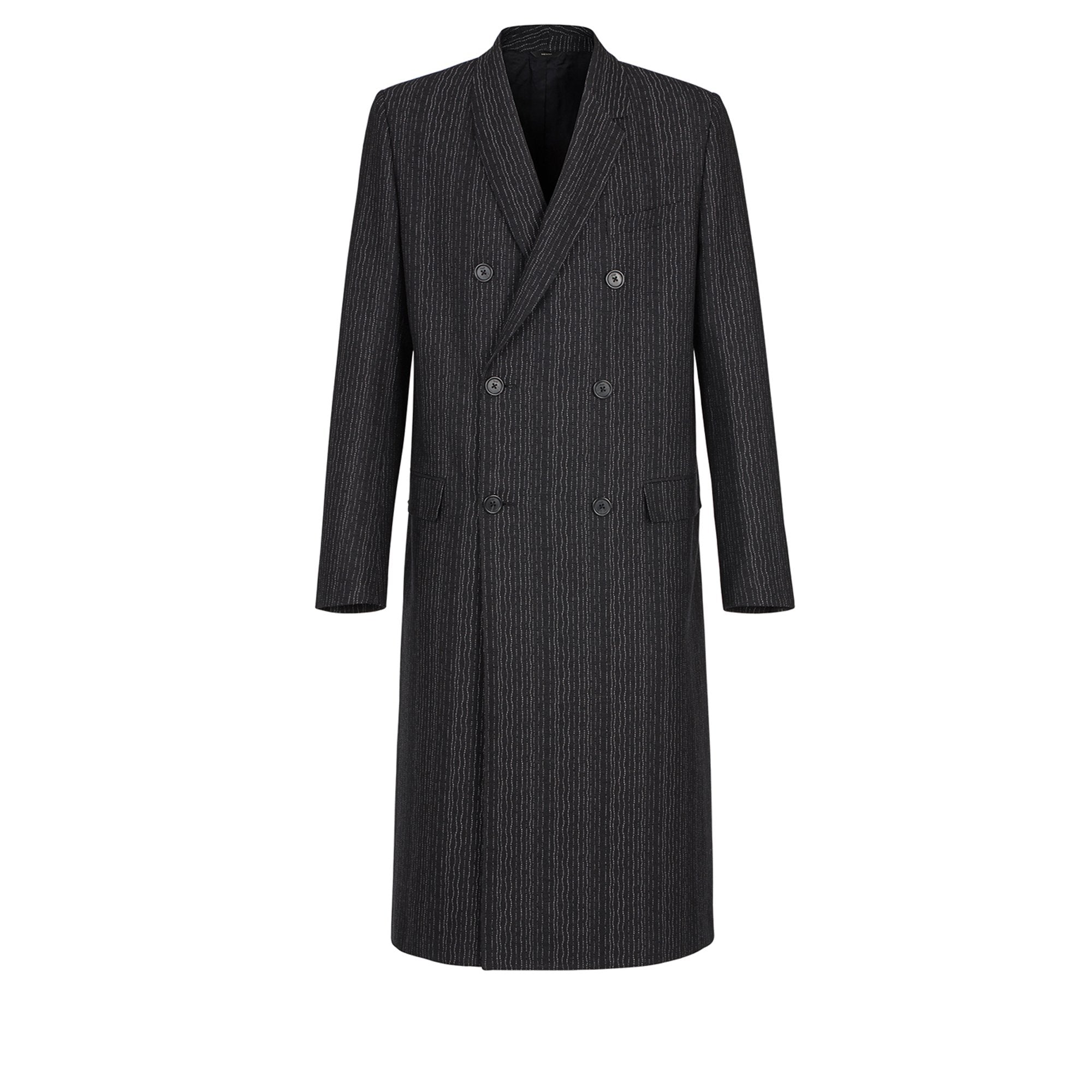 Manteau Boxy en jacquard - Noir