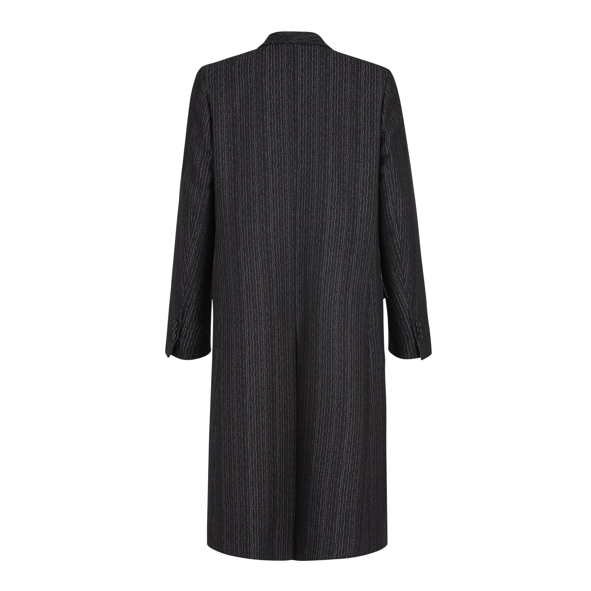 Manteau Boxy en jacquard - Noir