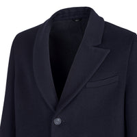 Manteau coupe droite en cachemire - Bleu