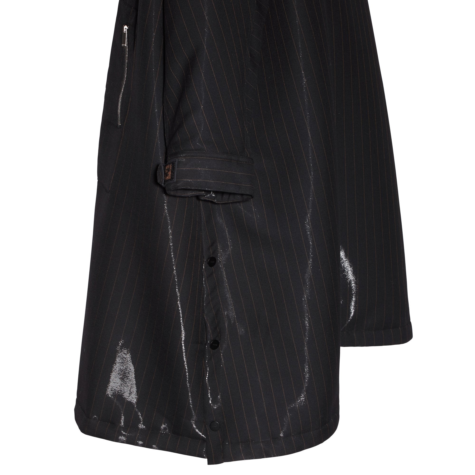 Parka oversize en laine - Noir