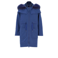 Manteau réversible à capuche - Bleu
