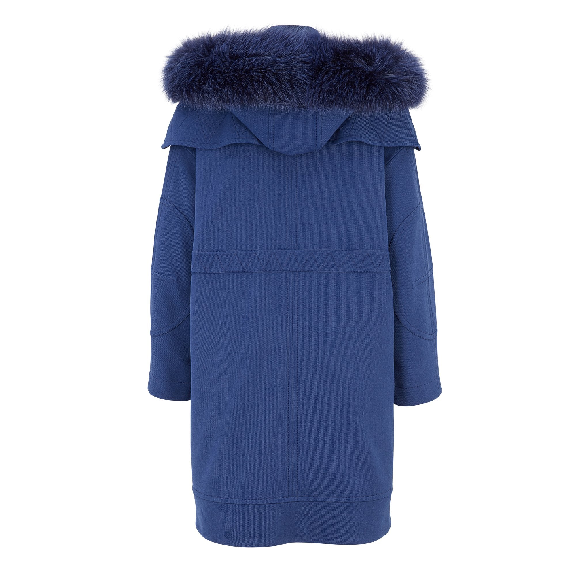 Manteau réversible à capuche - Bleu