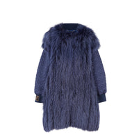 Manteau réversible à capuche - Bleu