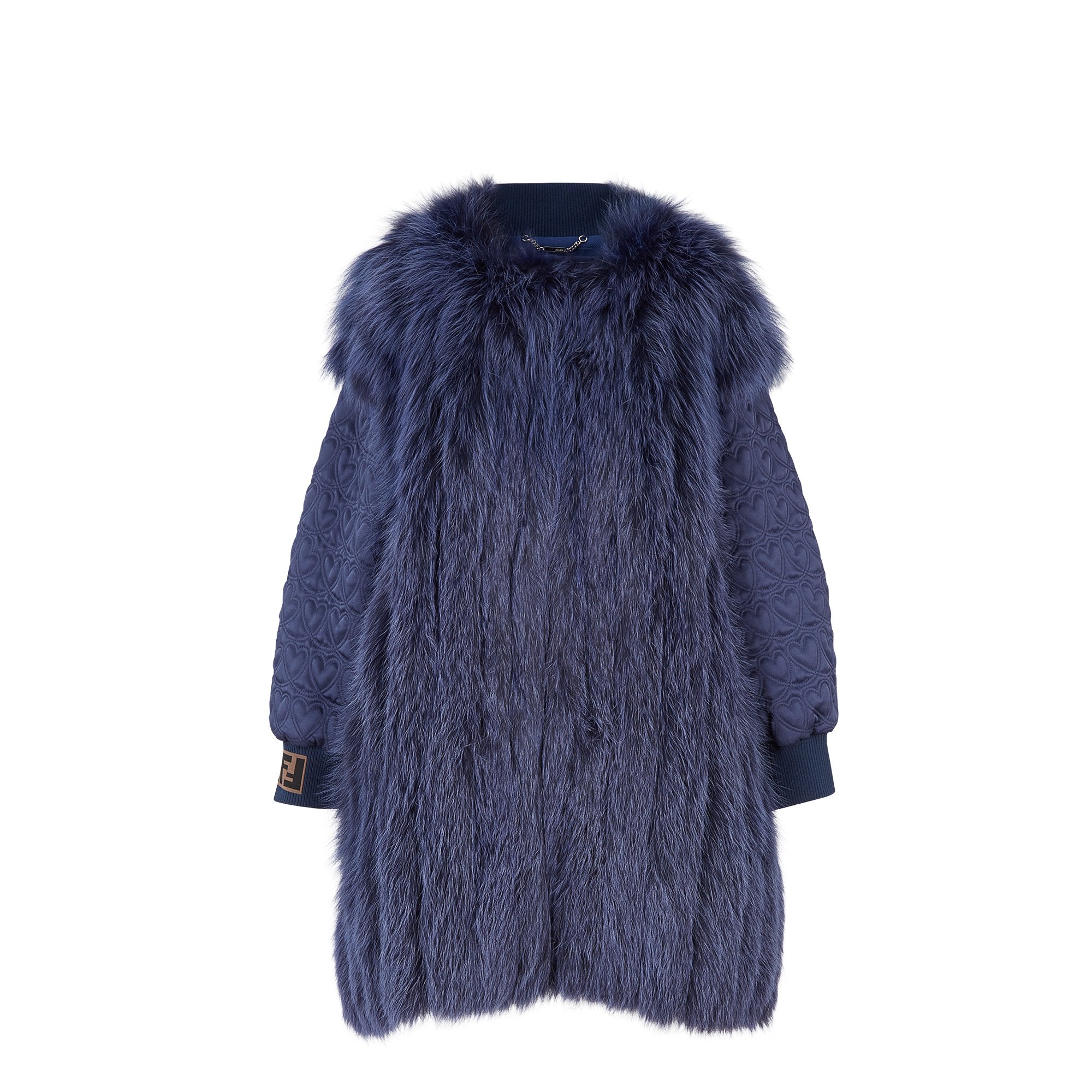 Manteau réversible à capuche - Bleu