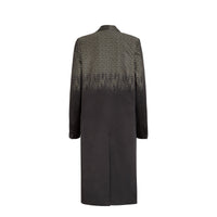 Manteau long en jacquard - Noir