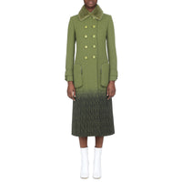 Long manteau en laine - Vert