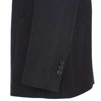 Veste asymétrique en laine - Noir