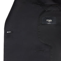 Veste asymétrique en laine - Noir
