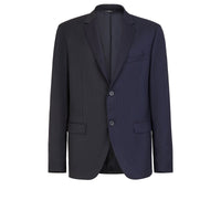 Veste slim en laine - Bleu