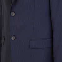 Veste slim en laine - Bleu