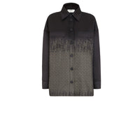 Veste géométrique en jacquard - Noir