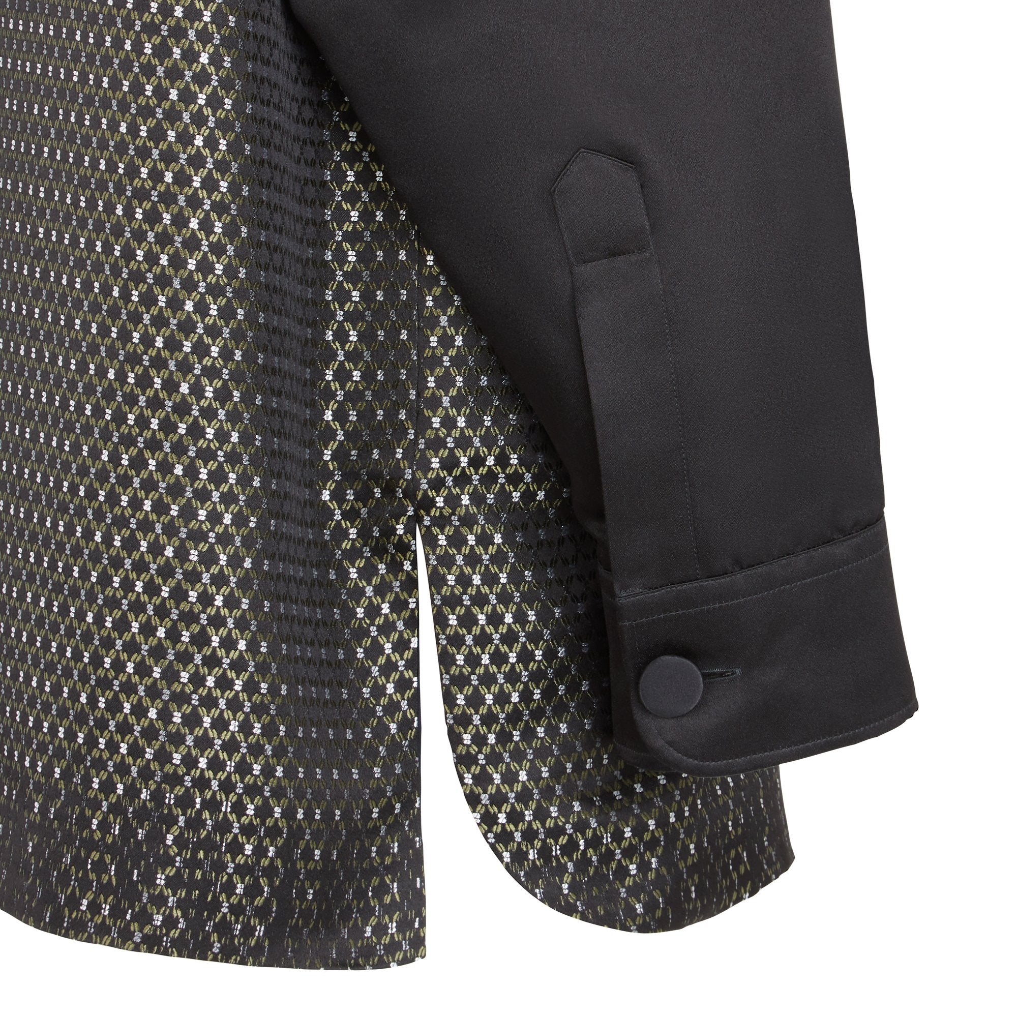 Veste géométrique en jacquard - Noir