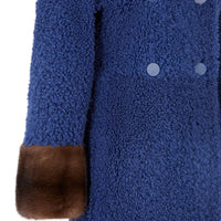 Manteau Peau Lainée - Bleu