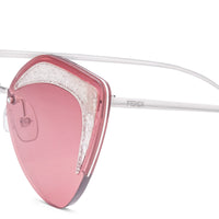 Lunettes Fendi glass - Blanc Glitter