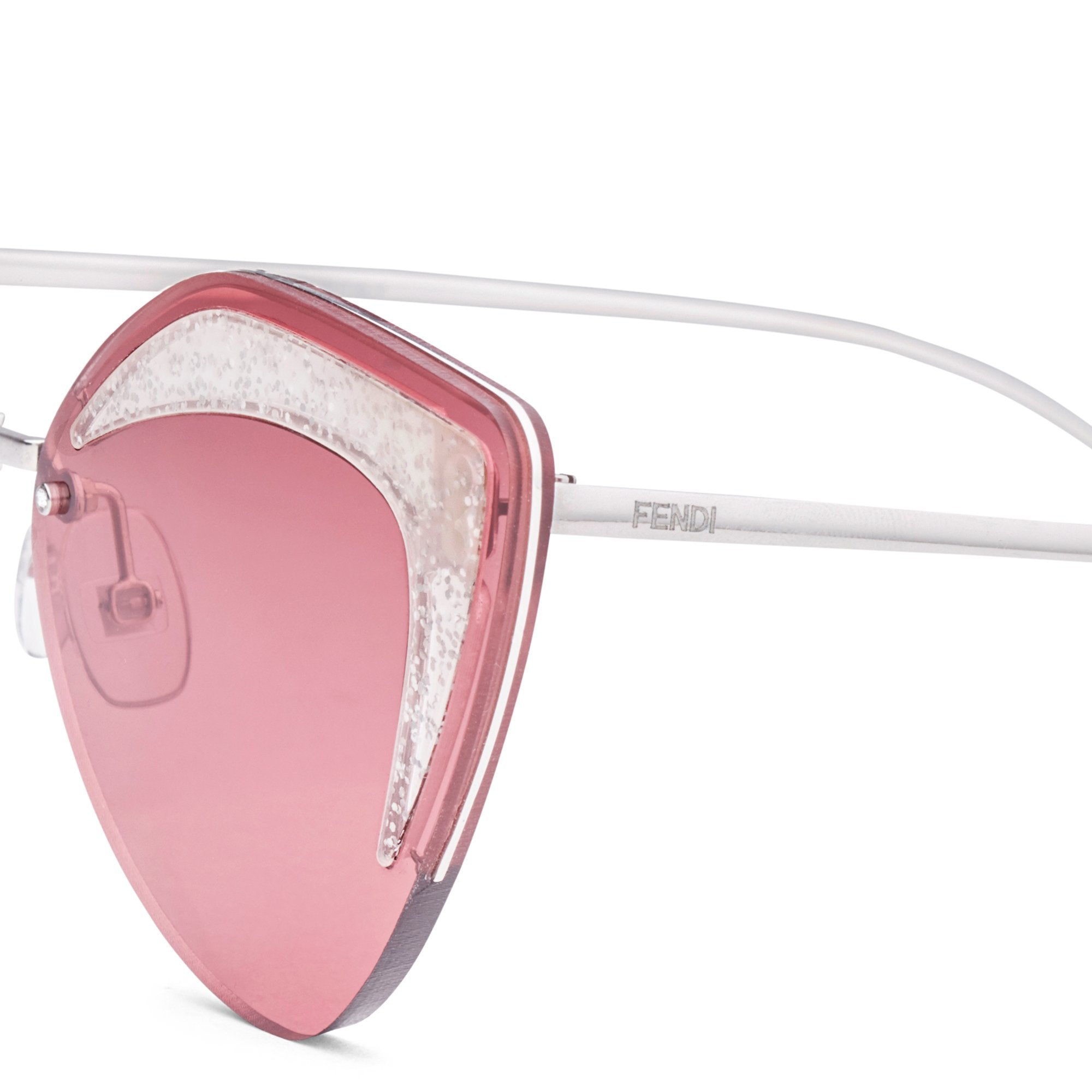 Lunettes Fendi glass - Blanc Glitter