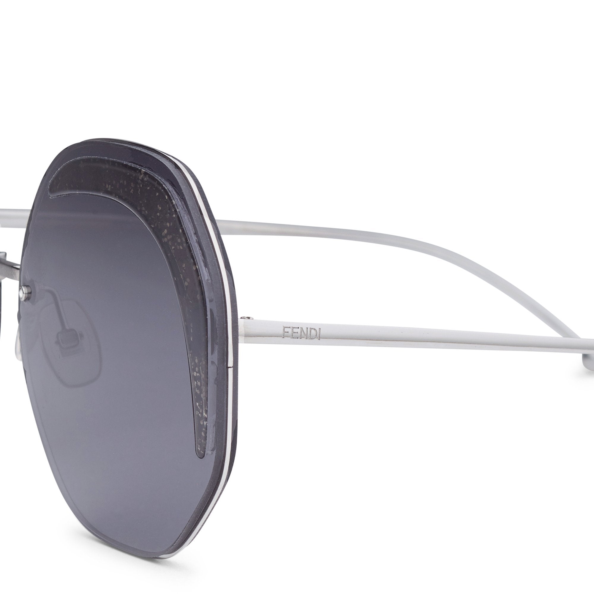 Lunettes Fendi glass octogonales - Noir
