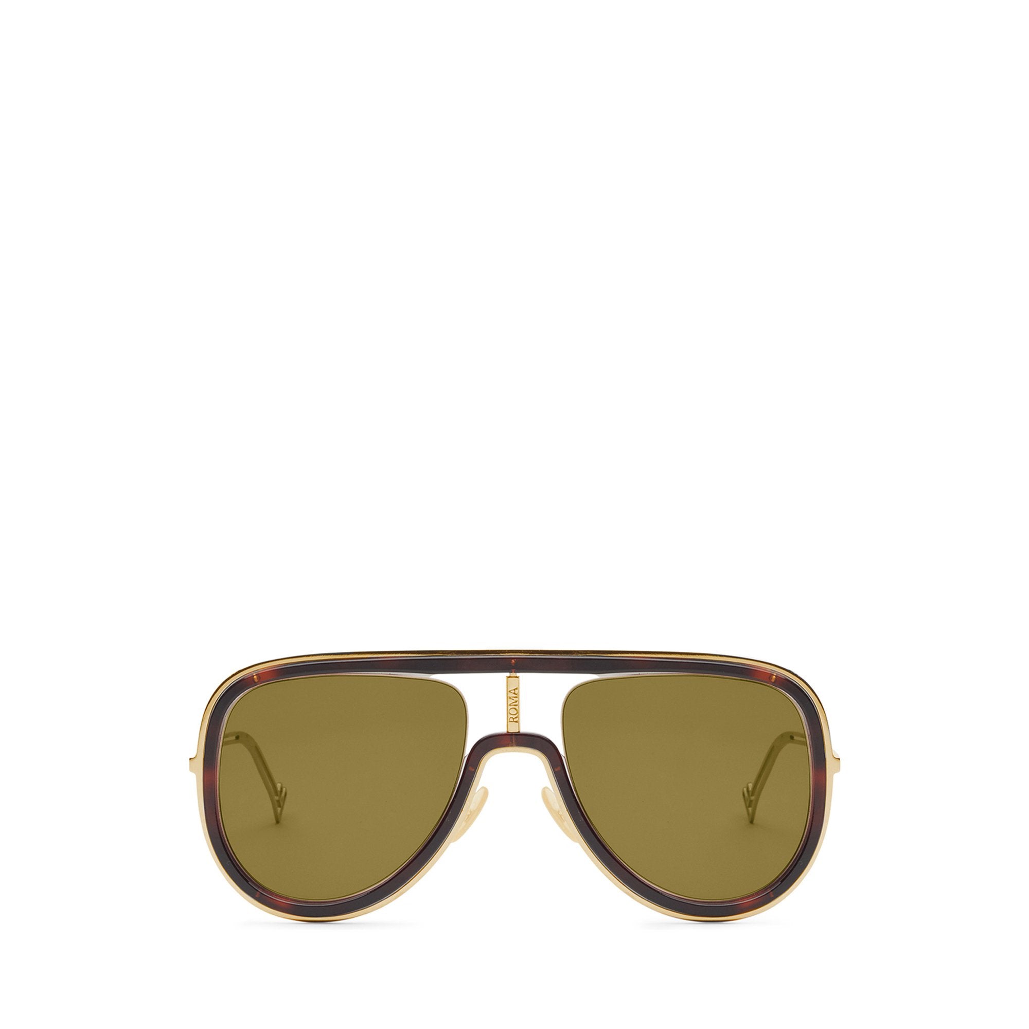 Lunettes futuristic Fendi - Or