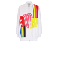 Blouson Roma Amor Wave en cuir - Blanc