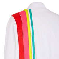 Blouson Roma Amor Wave en cuir - Blanc