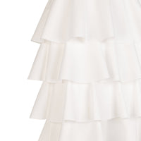 Jupe à volants en taffetas - Blanc