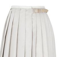 Jupe portefeuille en soie - Blanc