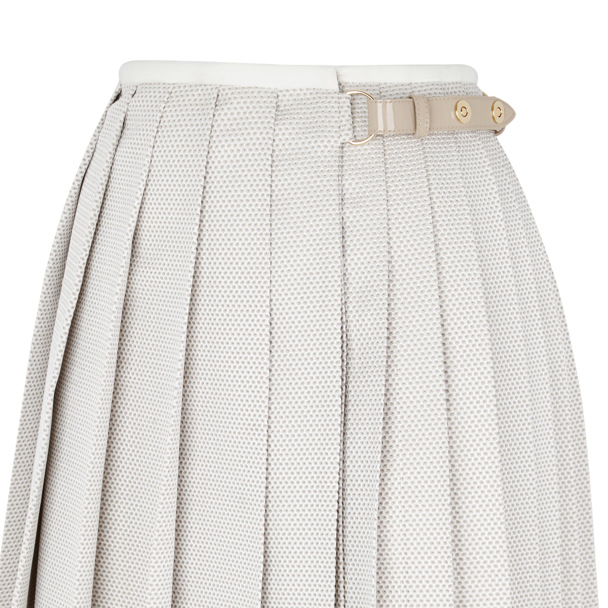 Jupe portefeuille en soie - Blanc