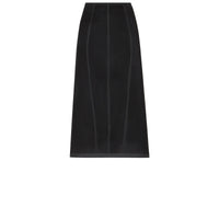 Jupe évasée en micro-filet - Noir