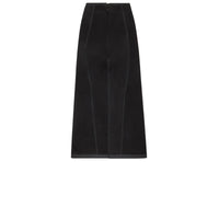 Jupe évasée en micro-filet - Noir