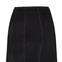Jupe évasée en micro-filet - Noir