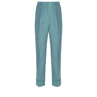 Pantalon en mohair - Turquoise
