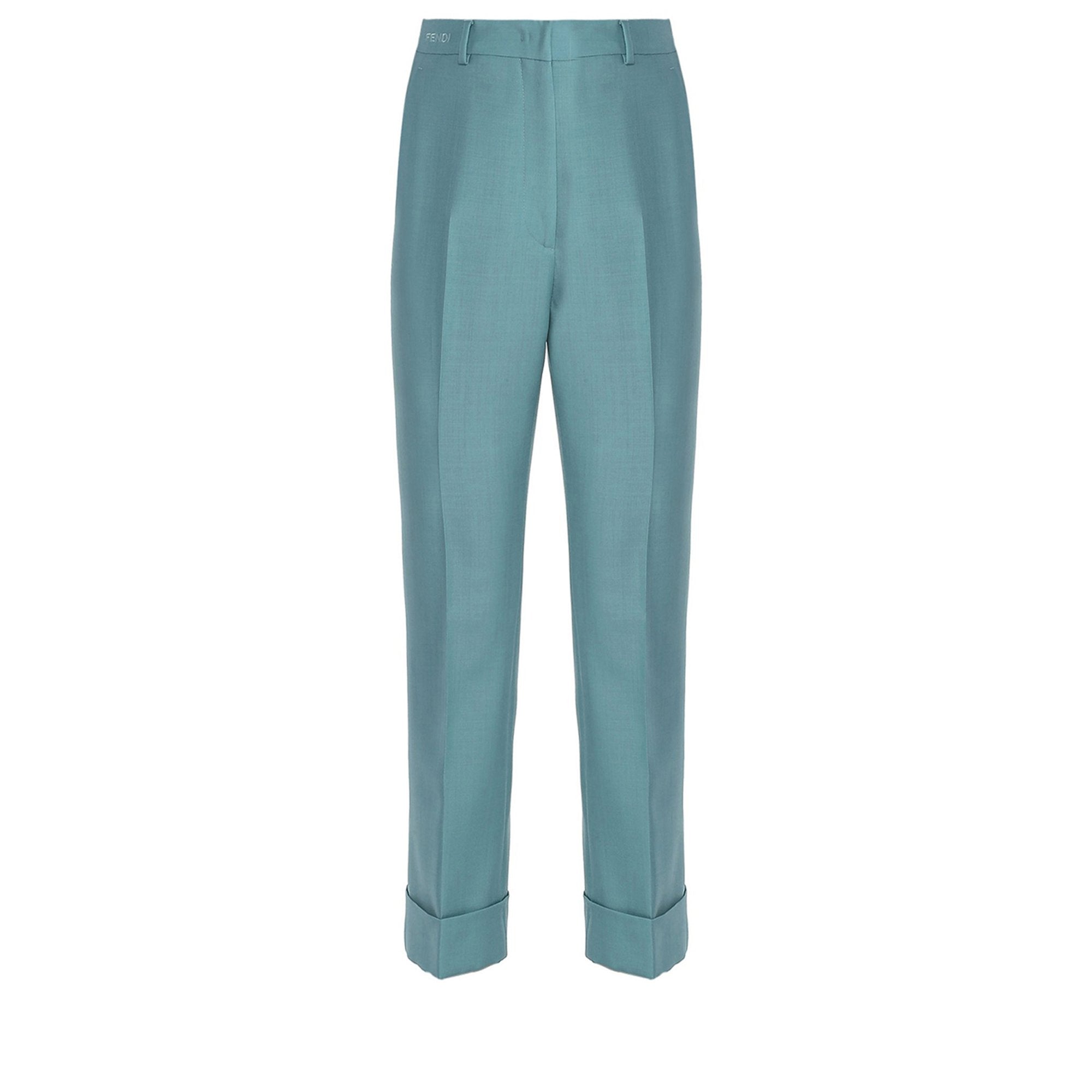 Pantalon en mohair - Turquoise