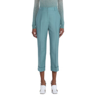 Pantalon en mohair - Turquoise