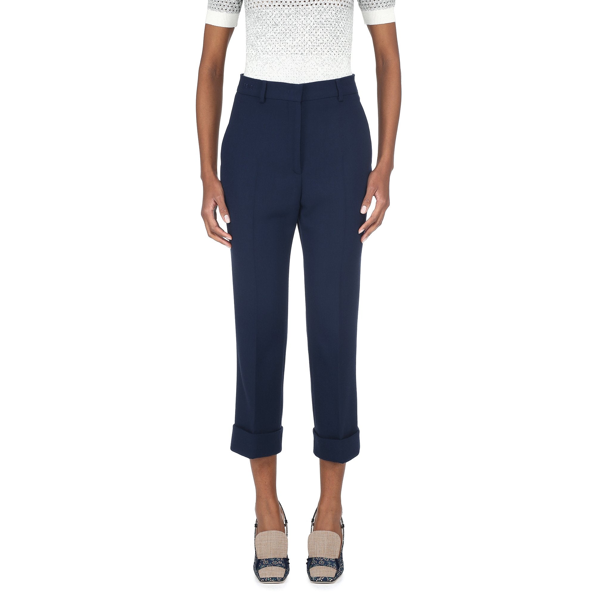 Pantalon en laine - Bleu