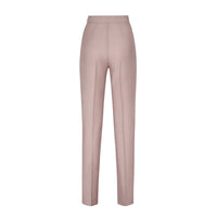 Pantalon coupe droite en mohair - Nude