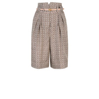 Short all over en soie - Marron & Rose