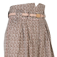 Short all over en soie - Marron & Rose