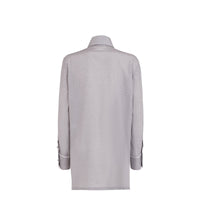 Chemise en crêpe de soie - Gris