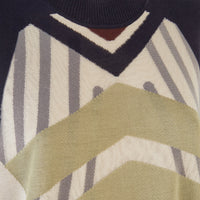 Robe color block en soie - Vert