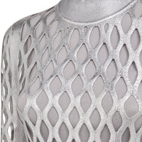 Robe mi-longue ajustée - Argent
