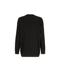 Pull col v en cachemire - Noir