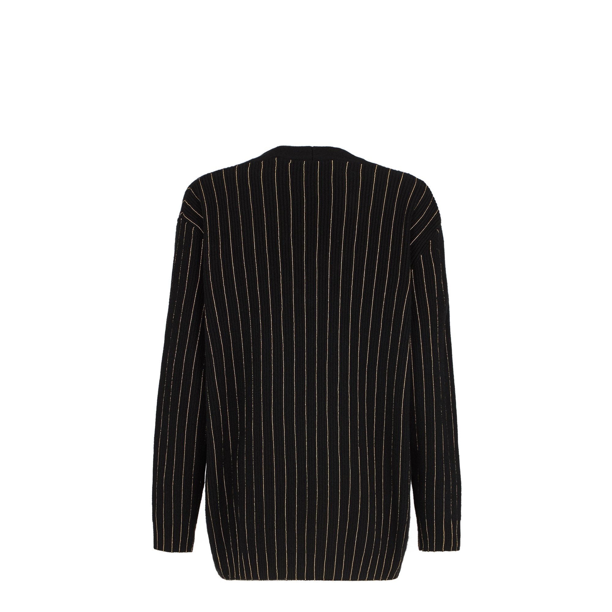 Pull col v en cachemire - Noir