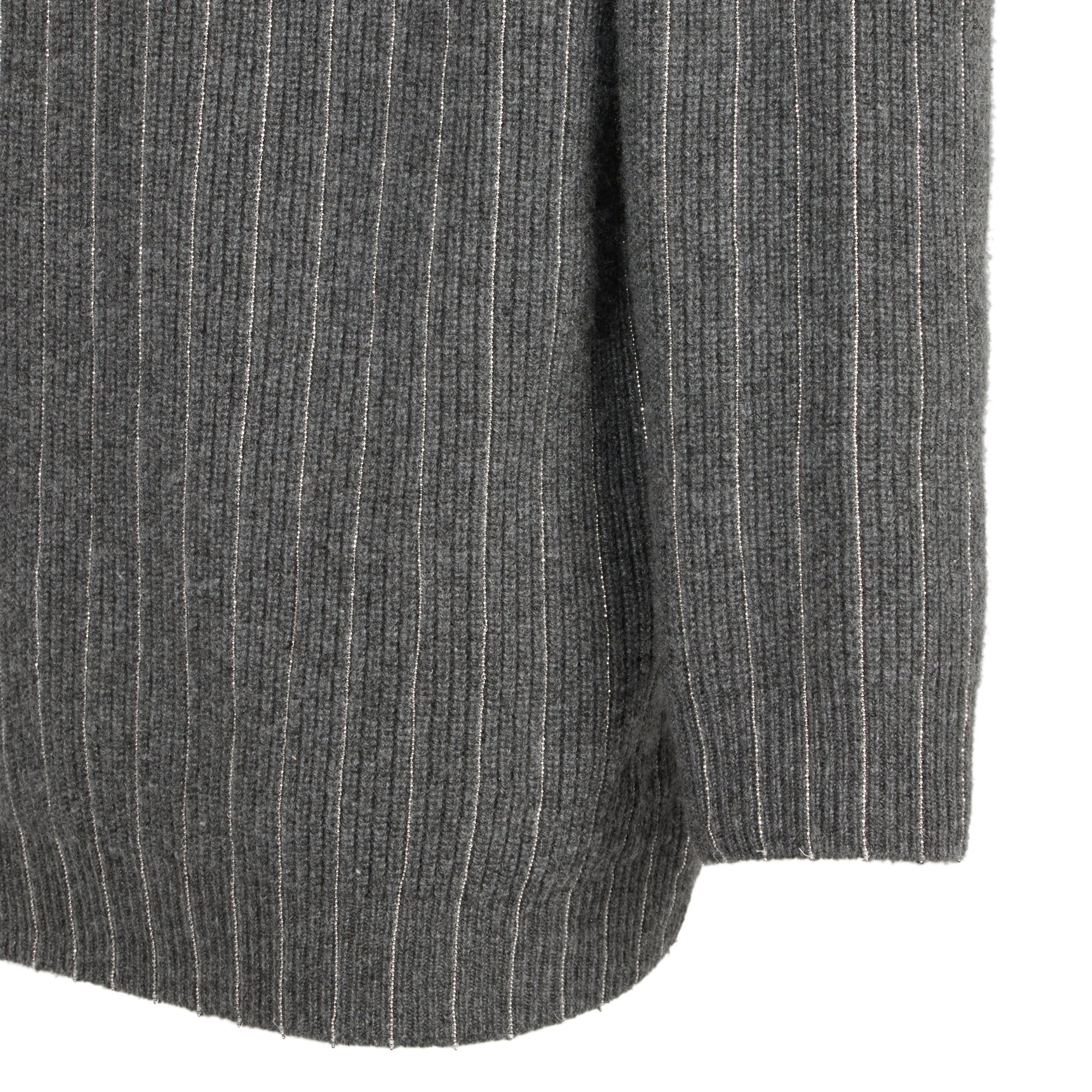 Pull col v en cachemire - Gris