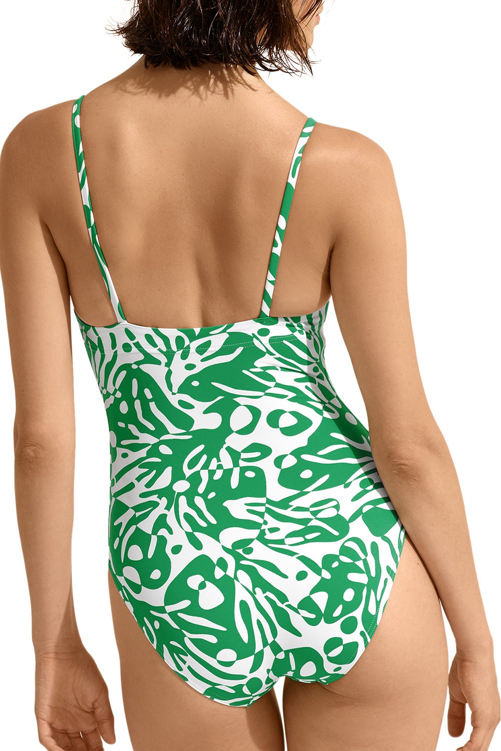 Maillot une pièce nageur Mantaray - Coralsand Green