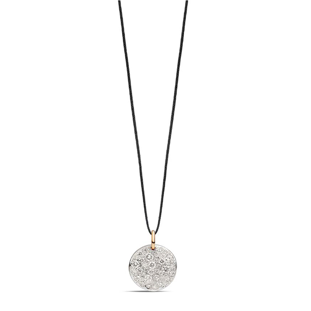 Pendentif Sabbia en Or Rose 18K & Diamant Blanc